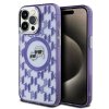 Karl Lagerfeld KLHMP15LHMCKMHU iPhone 15 Pro  6.1 fioletowy/purple IML Monogram Karl&Choupette Head MagSafe